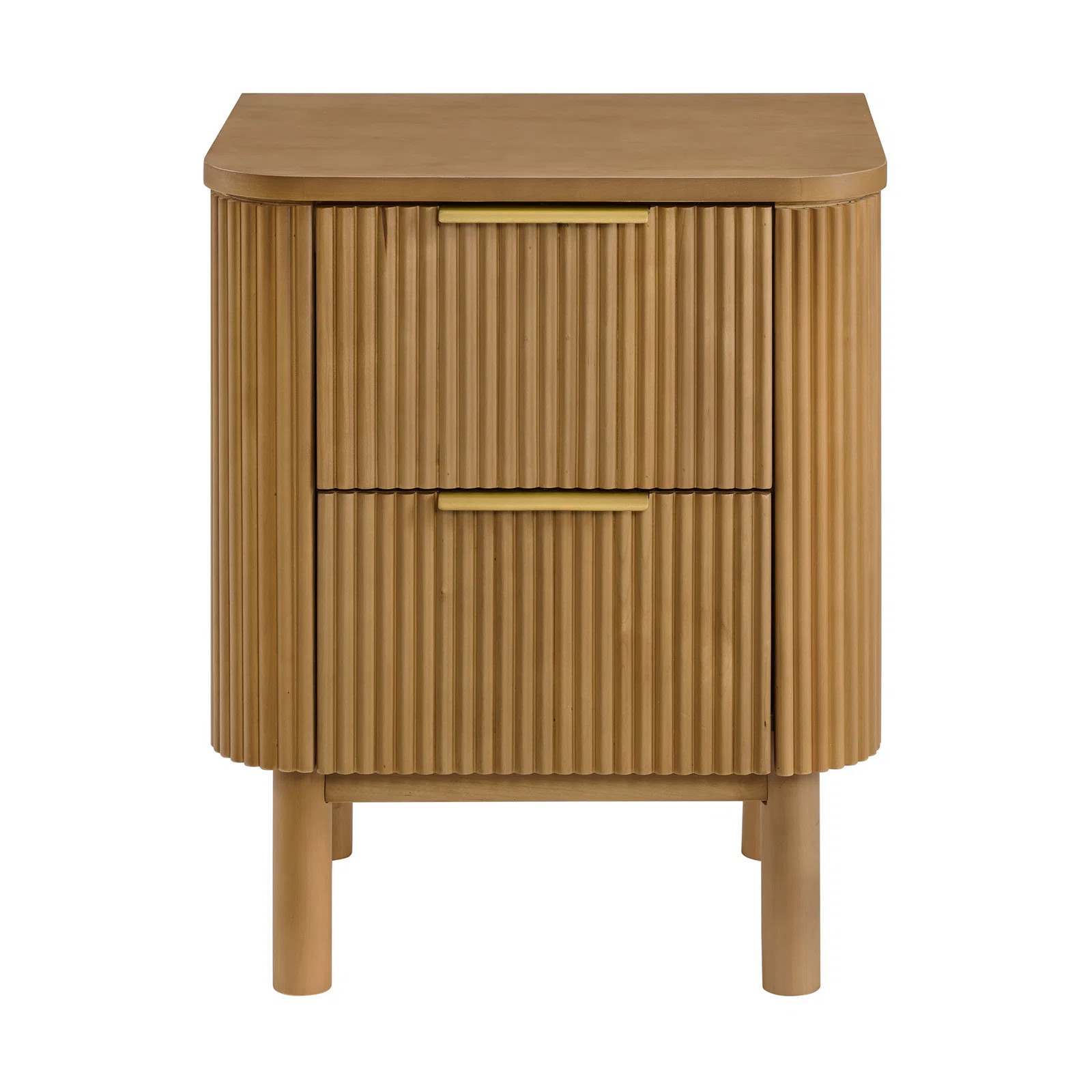 Nova Reeded 2-Drawer Nightstand | Birch Lane