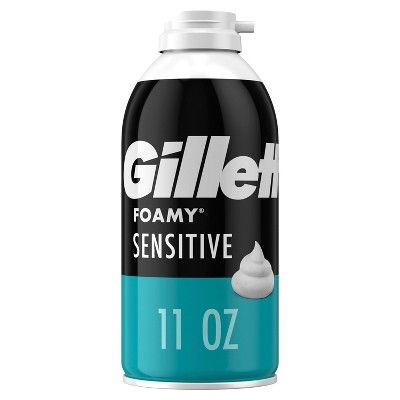 Gillette Foamy Men's Sensitive Shave Foam - 11oz | Target