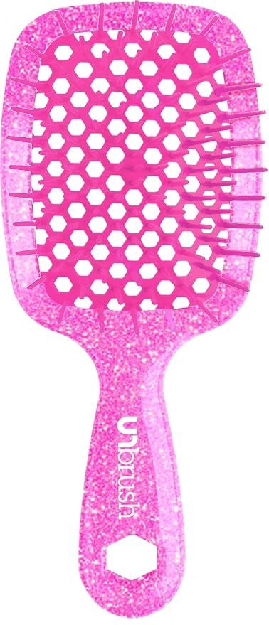 FHI HEAT UNbrush MINI Wet & Dry Vented Detangling Hair Brush, Rose Quartz Pink | Amazon (US)