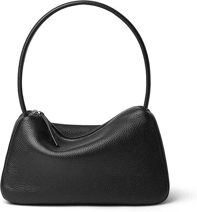 Daiblueland Small Leather Shoulder Bag For Women Luxury Clutch Tote Purse With Zipper Closure | Amazon (US)