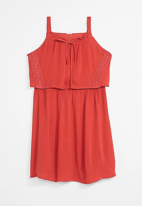 Girls Sleeveless Tie Front Dress | Maurices