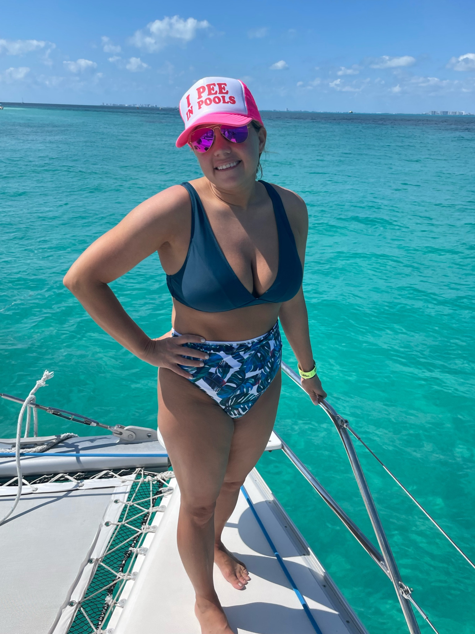 Resort ready in the swimsuit everyone has loved the most!! Shop from this link now for the exact look! Of course my personality had to add some comedy into the trip somehow! 

#LTKunder50 #LTKtravel #LTKswim