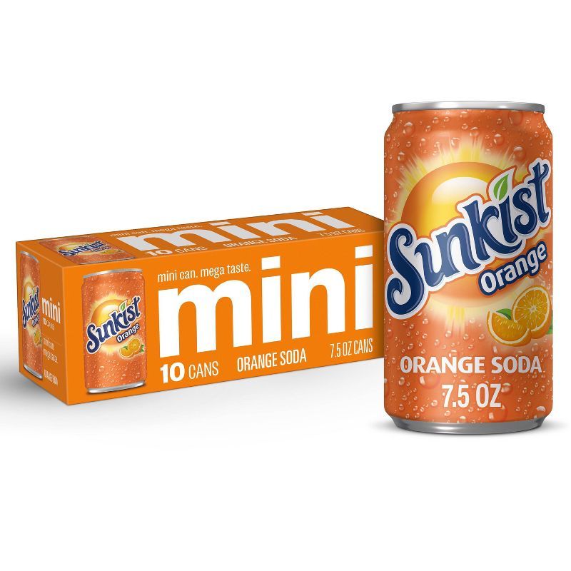 Sunkist Orange Soda - 10pk/7.5 fl oz Mini Cans | Target