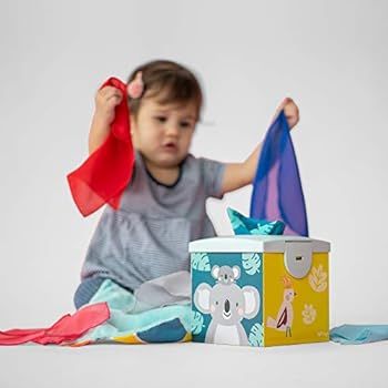 Taf Toys Sensory crinkle tissue Box for Toddlers. Made of Strong durable Cardboard Box & Plastic ... | Amazon (US)