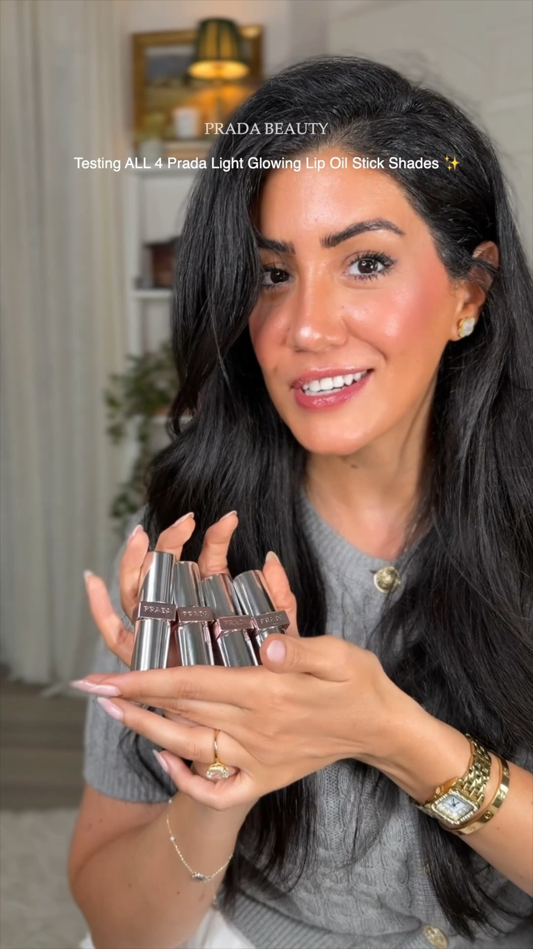 Testing ALL 4 shades of the Prada Light Glowing Lip Oil Stick ✨
A glossy, hydrating lip with a soft glow — these are perfect for everyday wear and easy to layer from natural to elevated.
Sharing all four shades on my lips so you can see the color, shine, and finish in real lighting 🤍

👉 Shop all shades here
prada beauty
	•	prada lip oil
	•	lip oil stick
	•	glossy lips
	•	hydrating lip balm
	•	luxury beauty
	•	everyday makeup
	•	natural makeup
	•	lip swatches
	•	neutral lip shades
	•	glowing lips
	•	clean girl makeup
	•	ltk beauty

#LTKbeauty
#LTKfinds
#LTKmusthaves
#LTKunder100 (only if applicable)
#LuxuryBeauty
#PradaBeauty
#LipOil
#GlossyLips
#EverydayMakeup
#NeutralMakeup
#GlowingSkin
