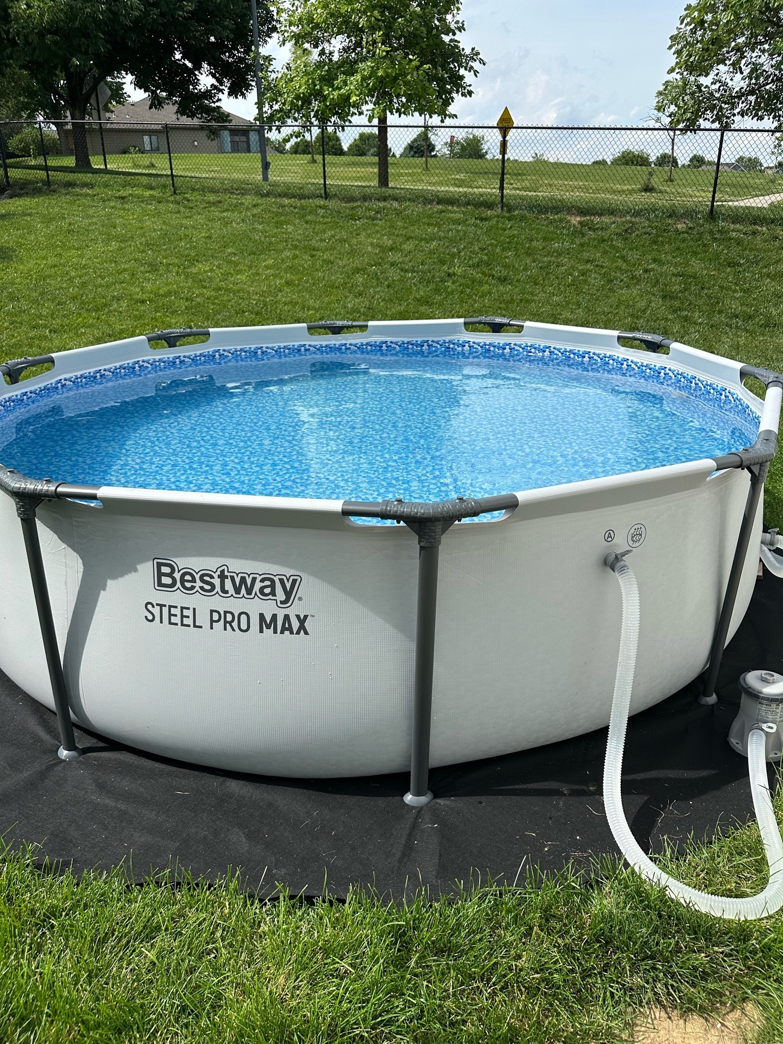 We love our 10 foot pool and it comes with the filter!
The blue pebble mat is so pretty too

#LTKmomlife #LTKKids #LTKSeasonal