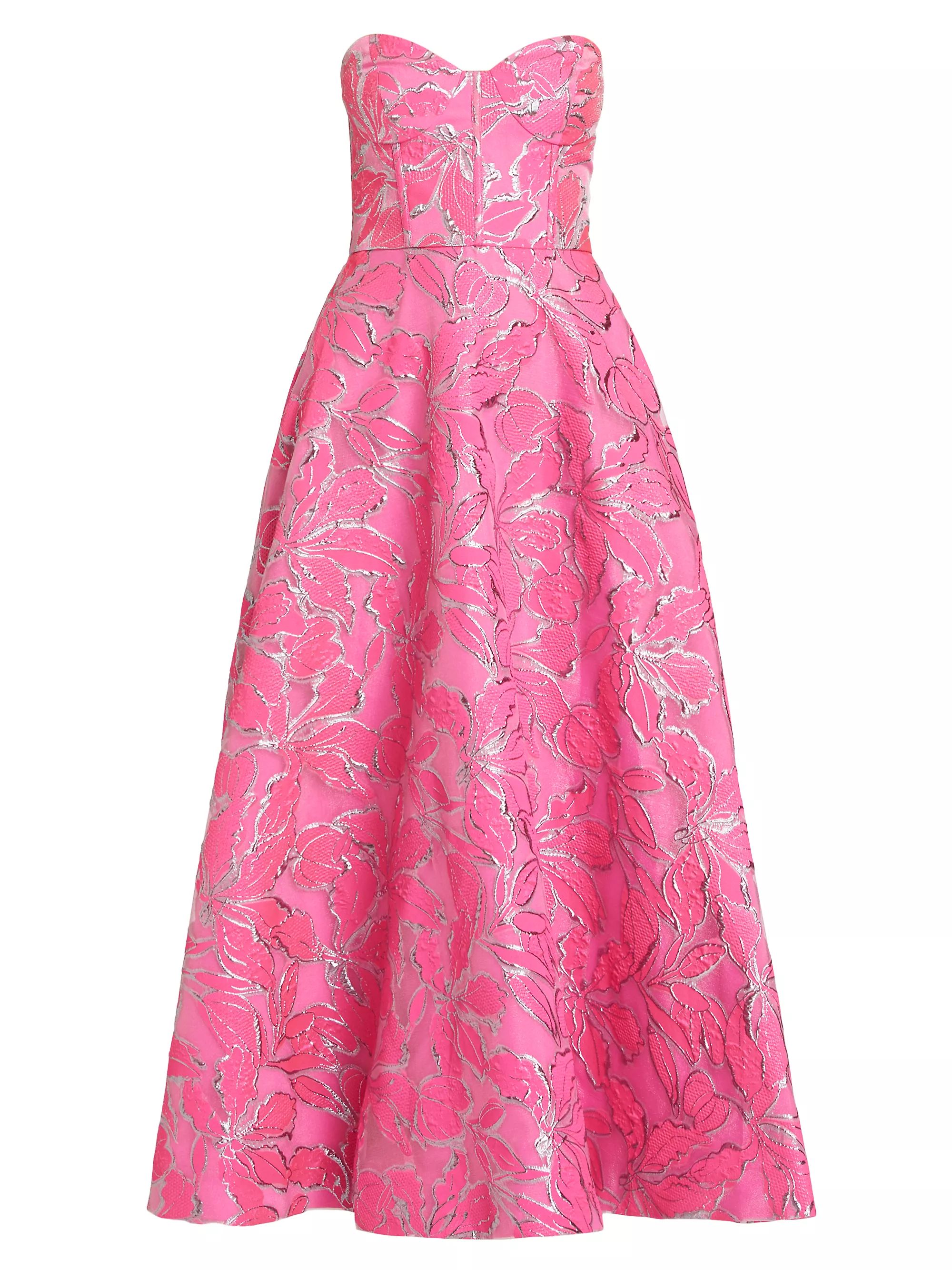 Amelia Floral Strapless Corset Maxi Dress | Saks Fifth Avenue