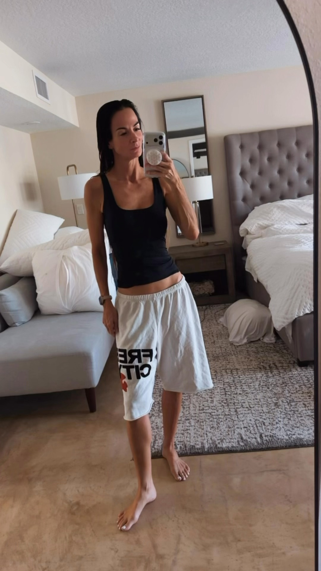 Post shower. Oversized shorts. Wet hair. No makeup.

Sometimes my favorite outfit of the day is the one that never leaves the room.

No glam.
No heels.
No agenda.

Just a slow evening after a busy day… and honestly, I need more of these. 🤍

Anyone else secretly love the post-shower oversized tee (or shorts) phase more than getting dressed? 😂

#NicoleColeeStyle #slowevening #EverydayStyle #FreeCity #LifestyleCreator

#LTKdayinmylife #LTKgrwm #LTKootd