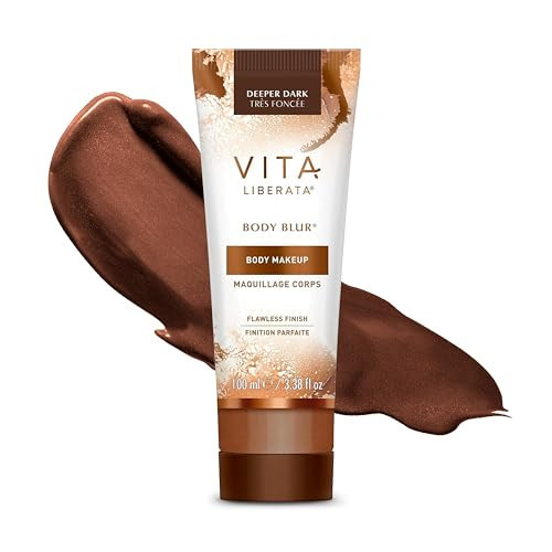 Vita Liberata Body Blur - Deeper Dark, Skin Perfecting Leg & Body Makeup, Wash Off Instant Tanner, Radiant Glow & Flawless Finish, 3.38 fl oz | Amazon (US)