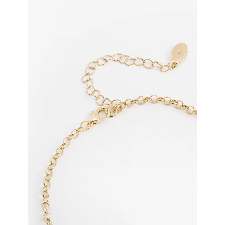 Scenario Women's Gold-Tone Necklace with Medallion Charms | Walmart (US)