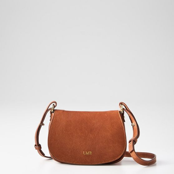 Lucia Italian Leather Crossbody Bag | Mark and Graham