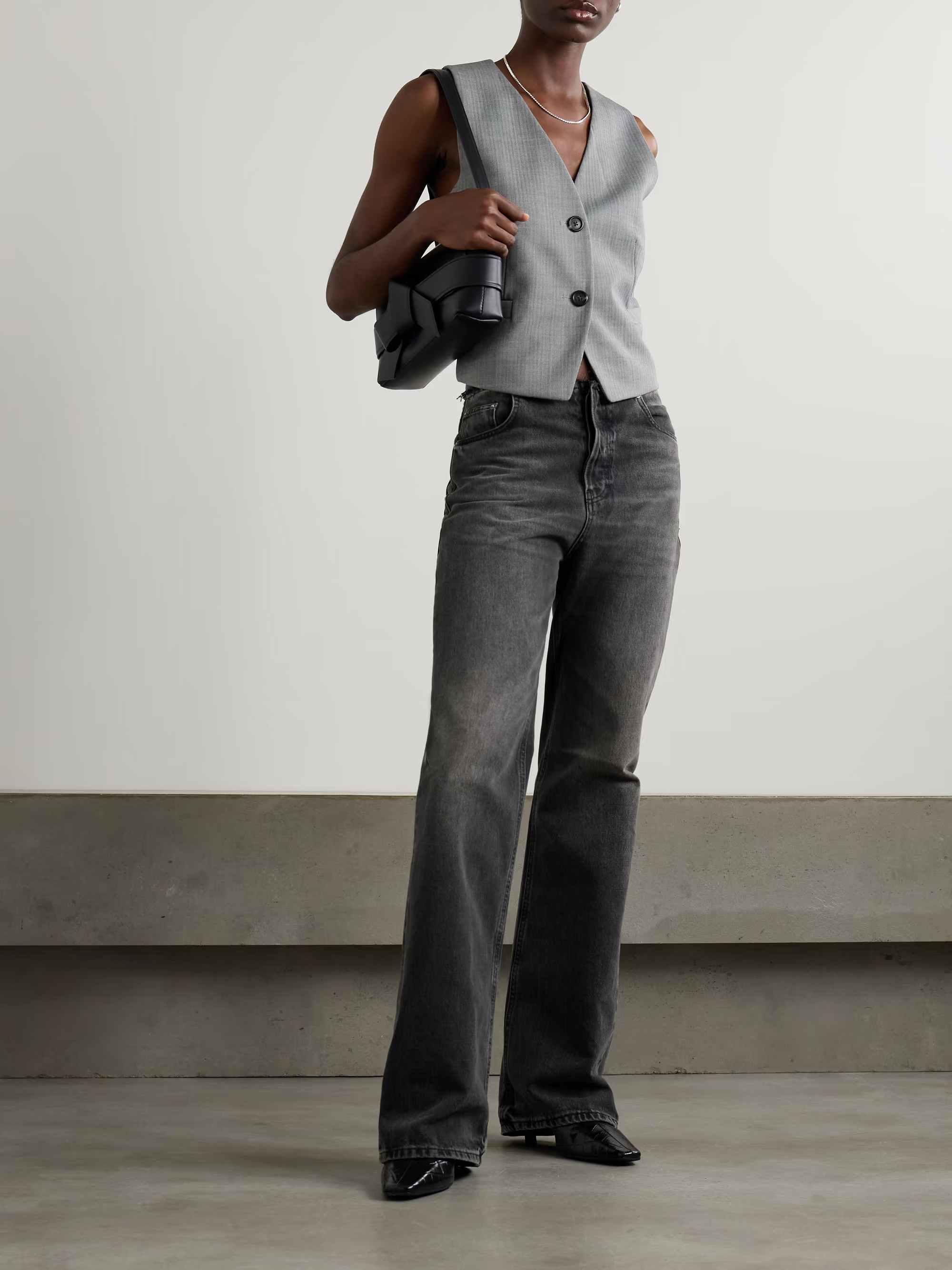 Korea WB distressed boyfriend jeans | NET-A-PORTER (US)