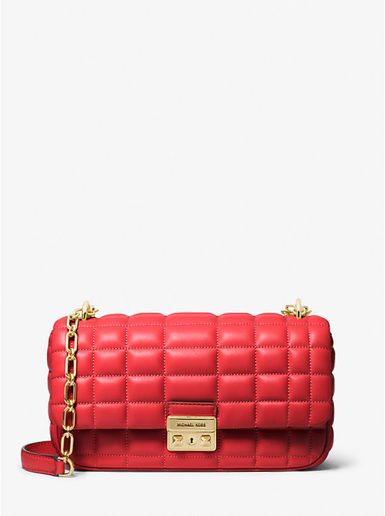 Tribeca Large Quilted Leather Shoulder Bag | Michael Kors US
