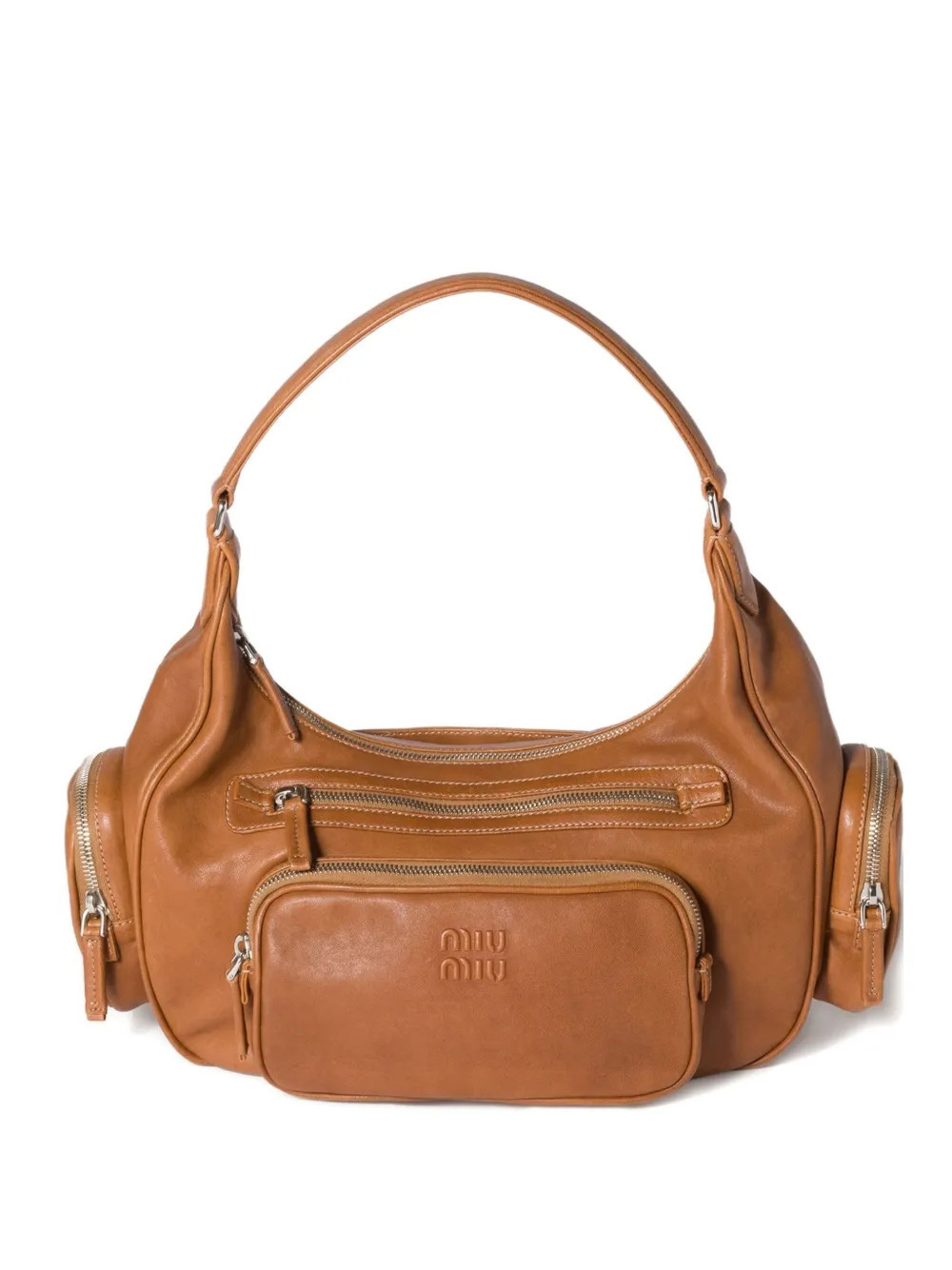 Miu Miu Pocket shoulder bag - Brown | Farfetch Global