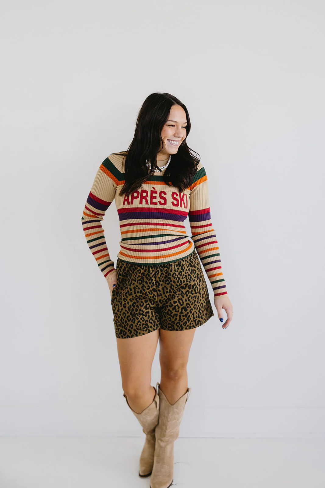 Addy Leopard Print Shorts - Leopard | Triple Threads