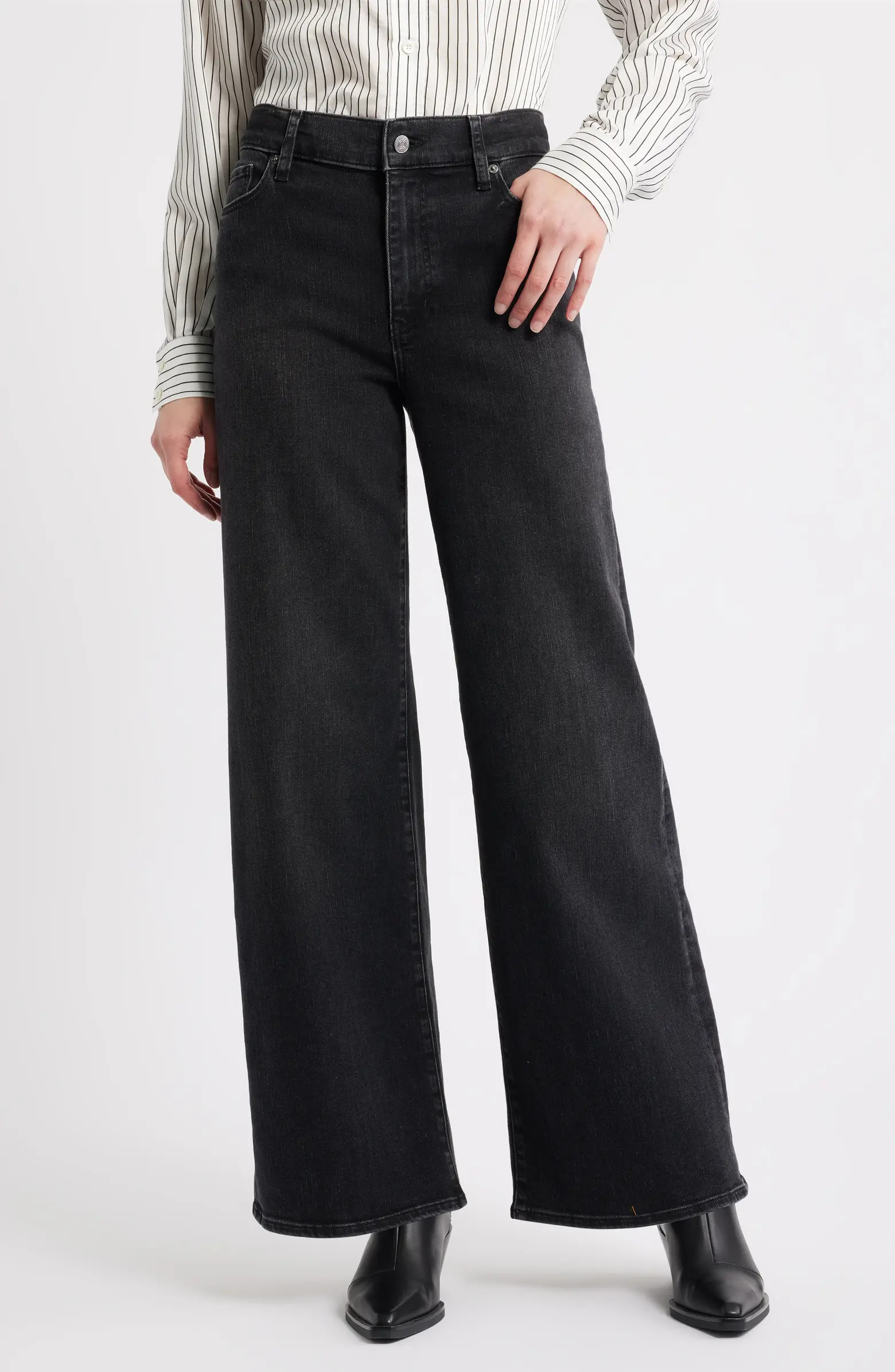 Le Slim Palazzo High Waist Wide Leg Jeans | Nordstrom