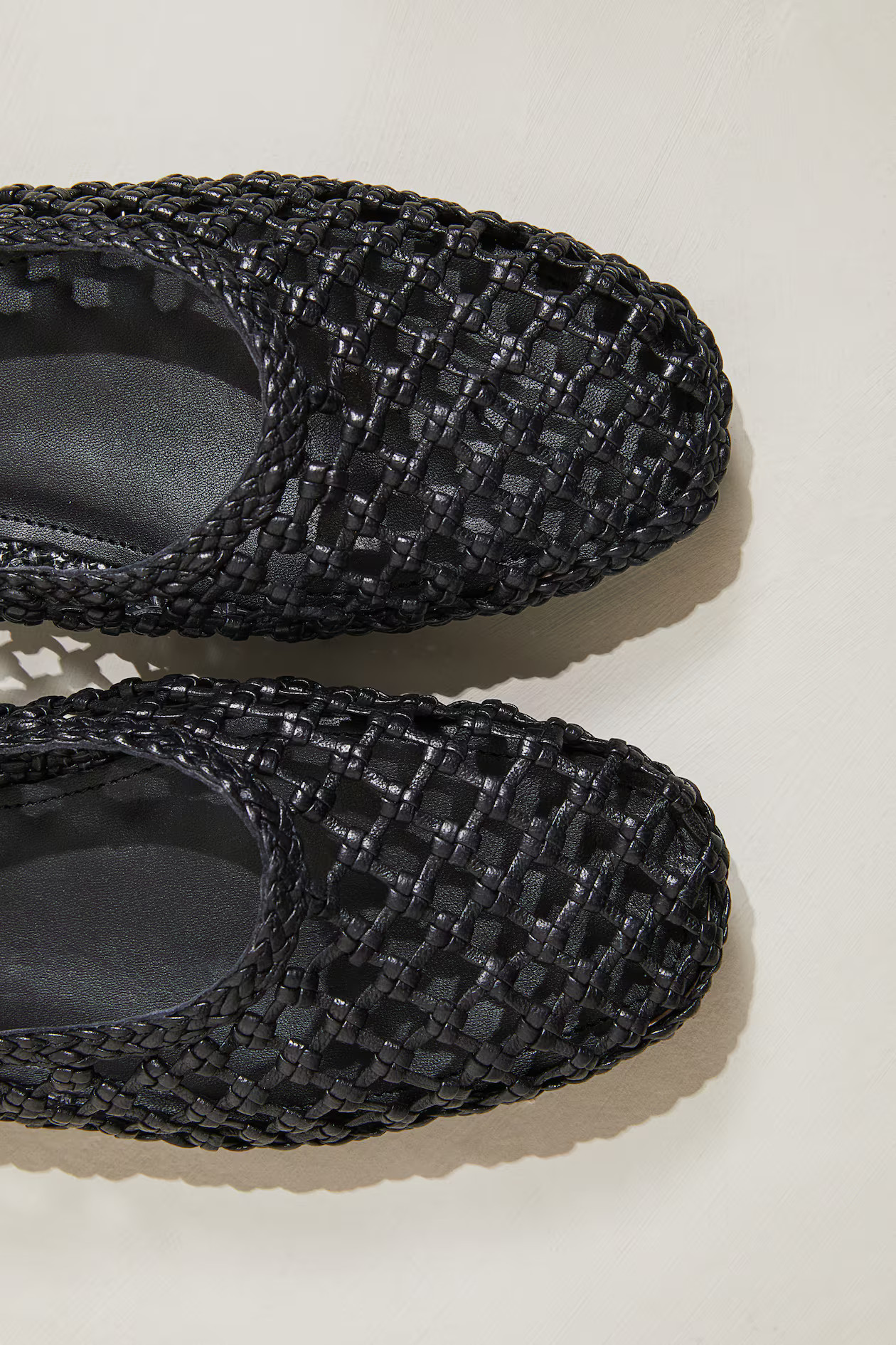 Braided leather ballet pumps | H&M (UK, MY, IN, SG, PH, TW, HK)