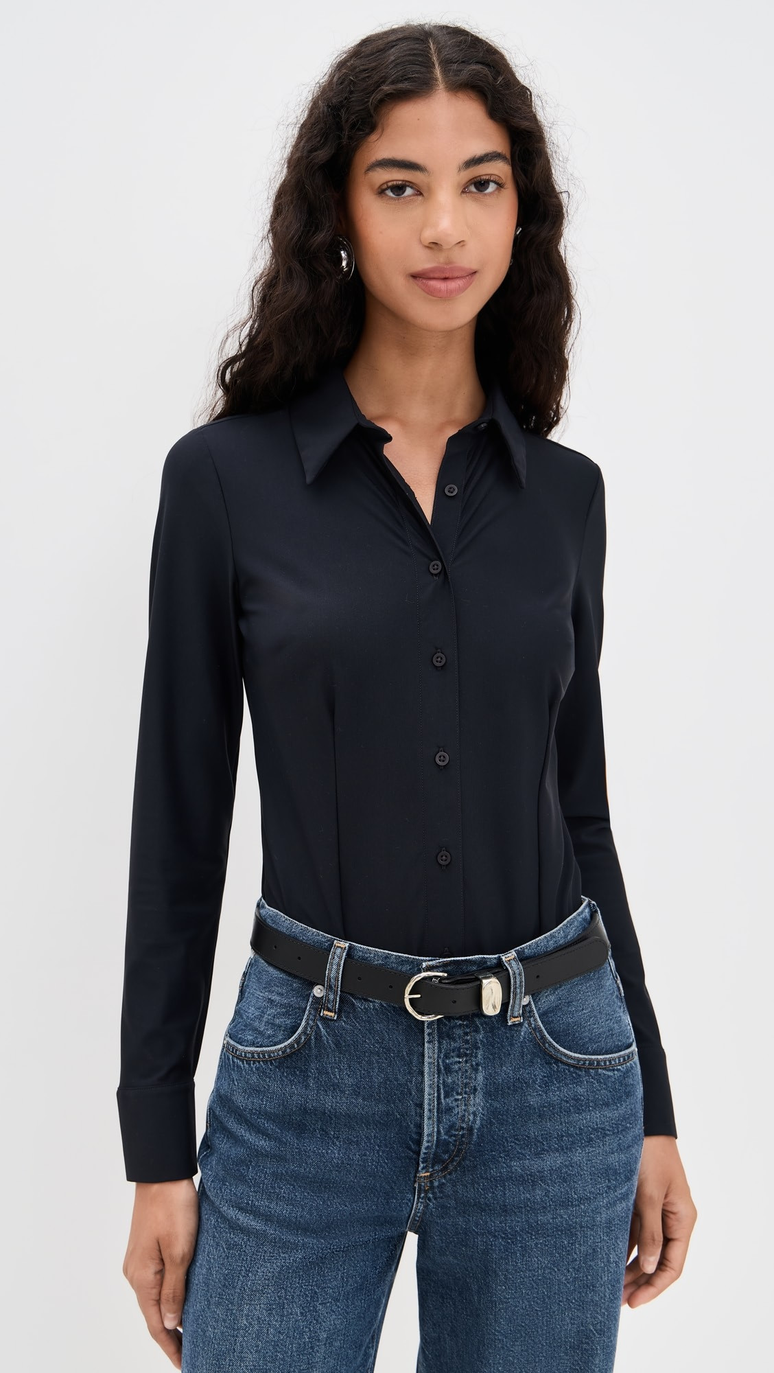 Classic Button Down Thong Bodysuit | Shopbop