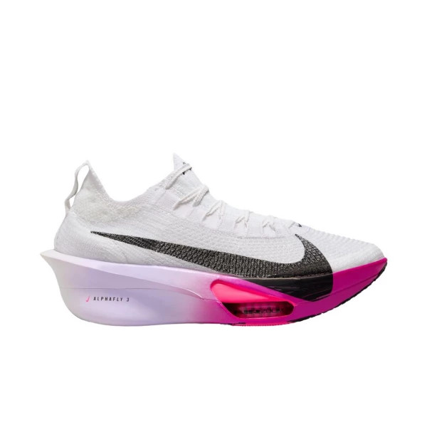 Women's Nike Alphafly 3 Running Shoes 8 White/Black-Purple Agate-Vivid Grape | Scheels