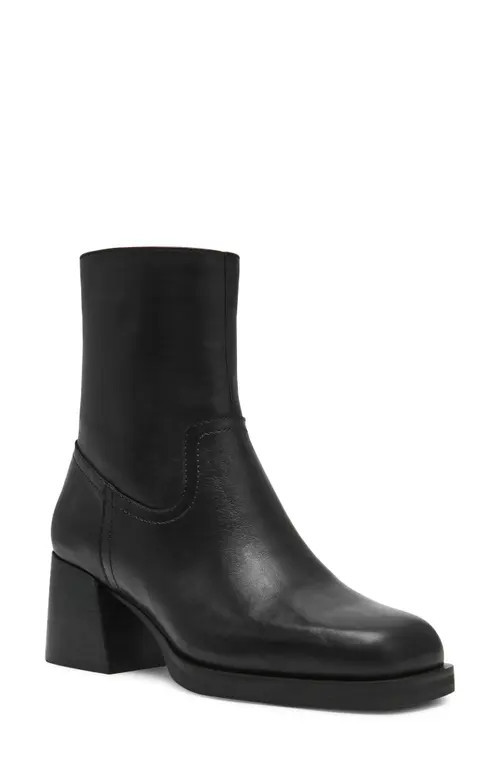 Steve Madden Latches Bootie in Black Leather at Nordstrom, Size 9.5 | Nordstrom