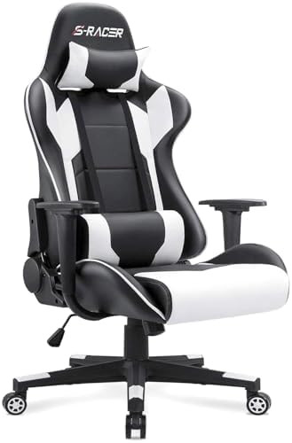 Homall Gaming Chair, Office Chair High Back Computer Chair Leather Desk Chair Racing Executive Er... | Amazon (US)