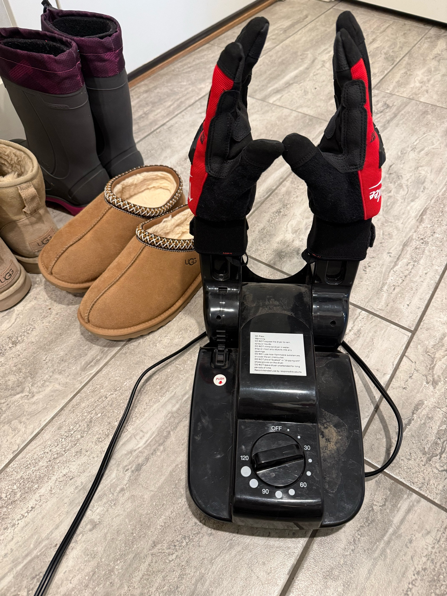 This boot dryer has been used TONS!! Perfect for wet snowmobile boots, kids playing in the snow, etc. Keep those gloves & boots from getting smelly. 

#LTKFamily #LTKMens #LTKHome