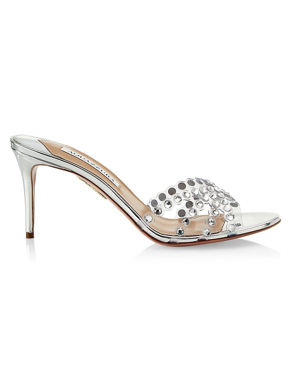 Tequila Crystal-Embellished Plexi Mules | Saks Fifth Avenue