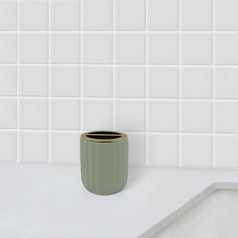 Beautiful By Drew Barrymore Toothbrush Holder- Green | Walmart (US)