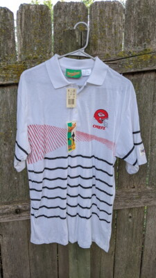Kansas City Chiefs polo shirt Team NFL merchandise vintage NWT deadstock Taiwan  | eBay | eBay US