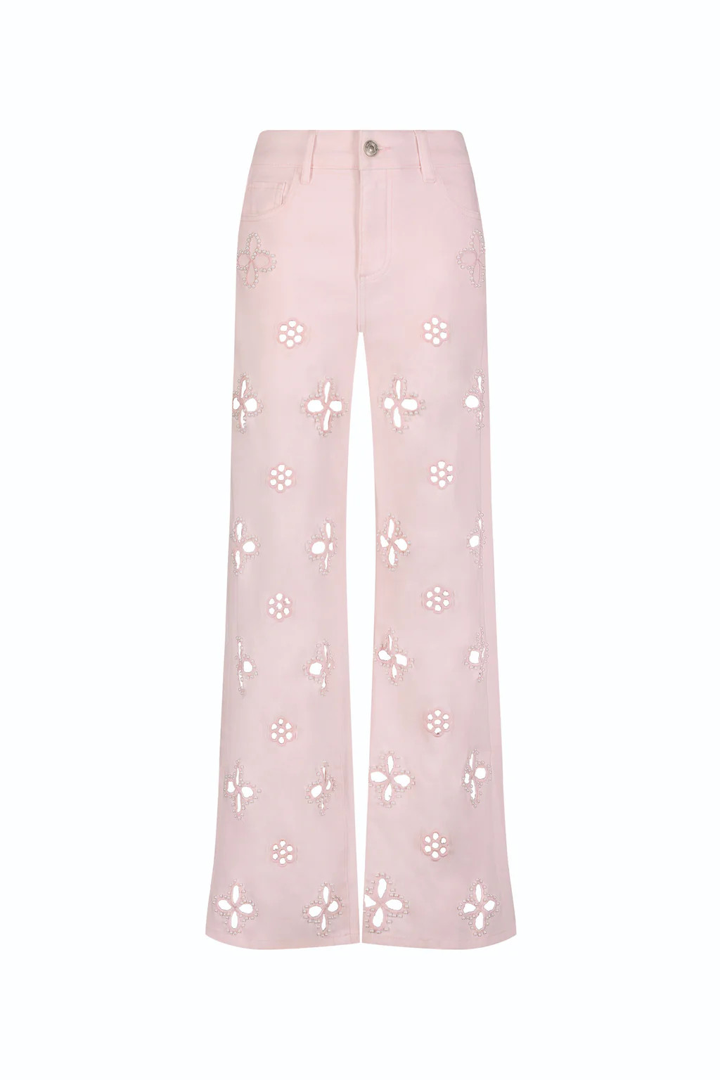 Kaia Pearl High Rise Jean - Blush | The Noli Shop