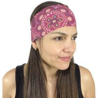 Yoga Headband-Workout Headband-Pink Headband-Running Headband-Boho Wide Headband-No Slip Headband-Hippie Headband-Wicking Headband S50 | Etsy (US)