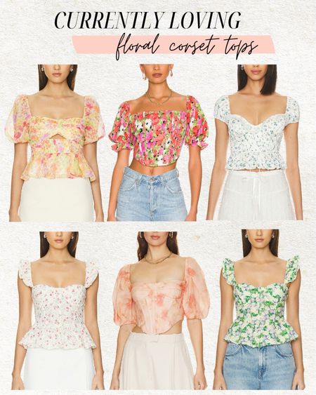 Currently loving floral corset tops 🫶🏼 my floral corset top from last year is still a bestseller - linking some similar new in stock options I’m loving 🌸

Floral top, spring outfit, summer outfit, corset top, floral corset shirt, revolve, girls night shirt, going out shirt, date night shirt, floral shirt, gift for her, Christine Andrew 

#LTKSeasonal #LTKfindsunder100 #LTKstyletip