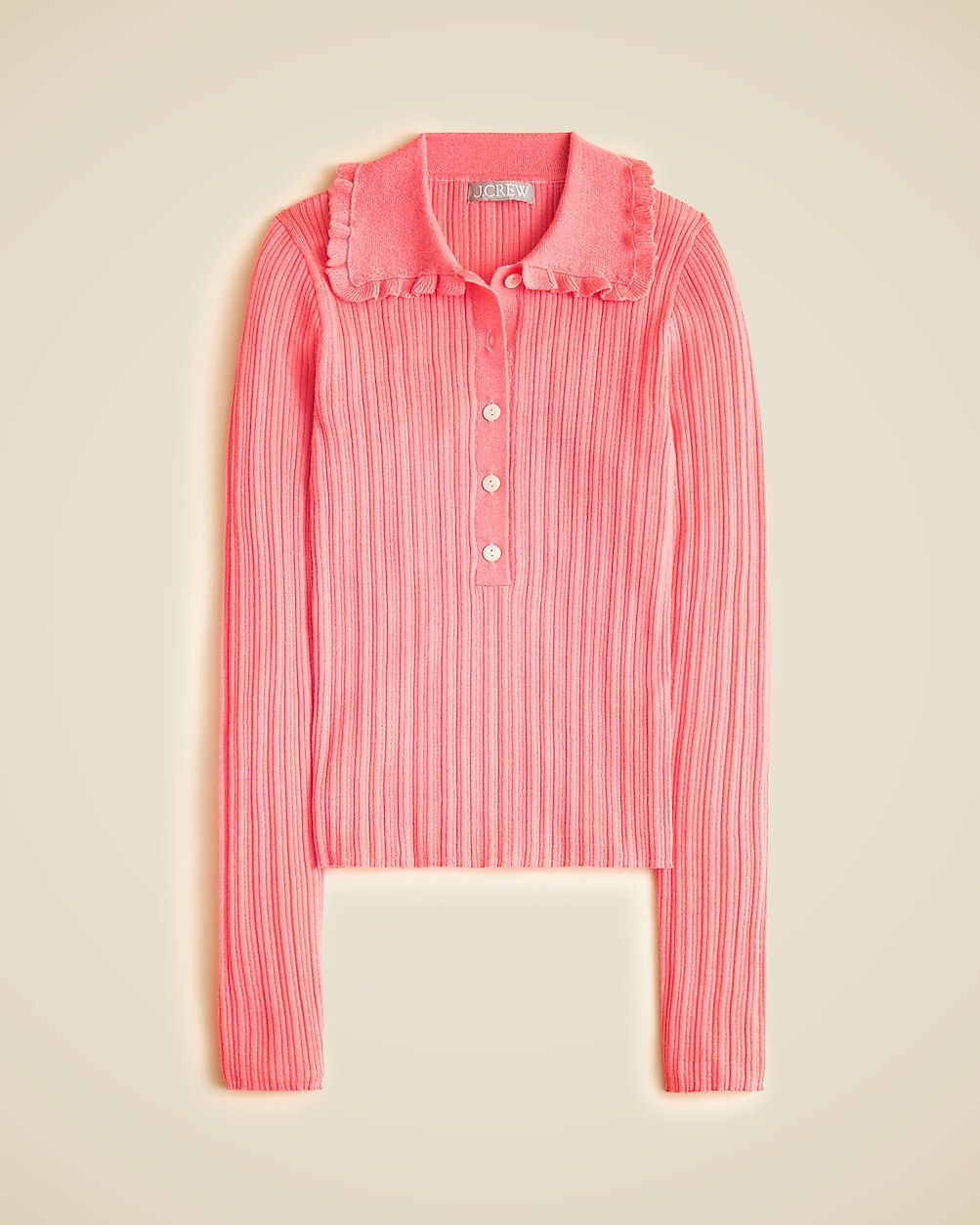 Ruffle-collar sweater-tee in merino wool | J. Crew US