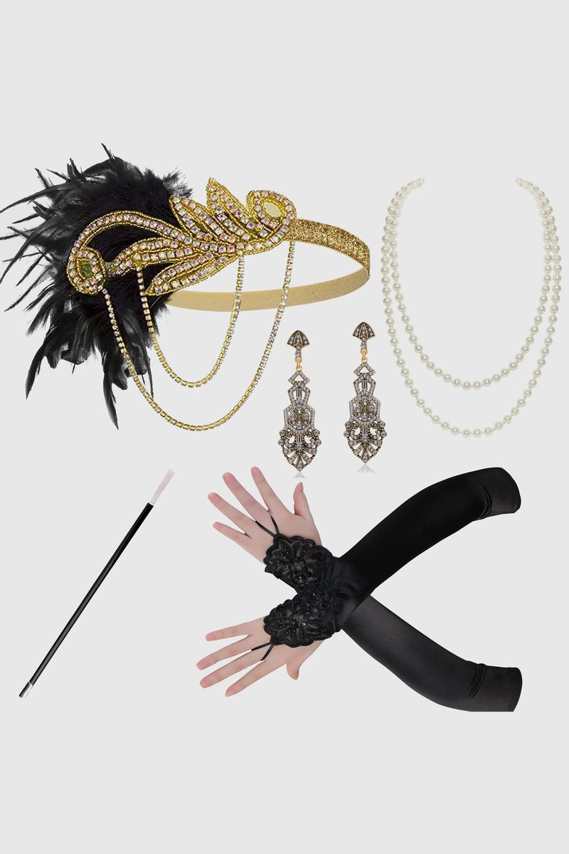 Shop 1920s Accessories Set - Flapper Accessories Set | BABEYOND | BABEYOND