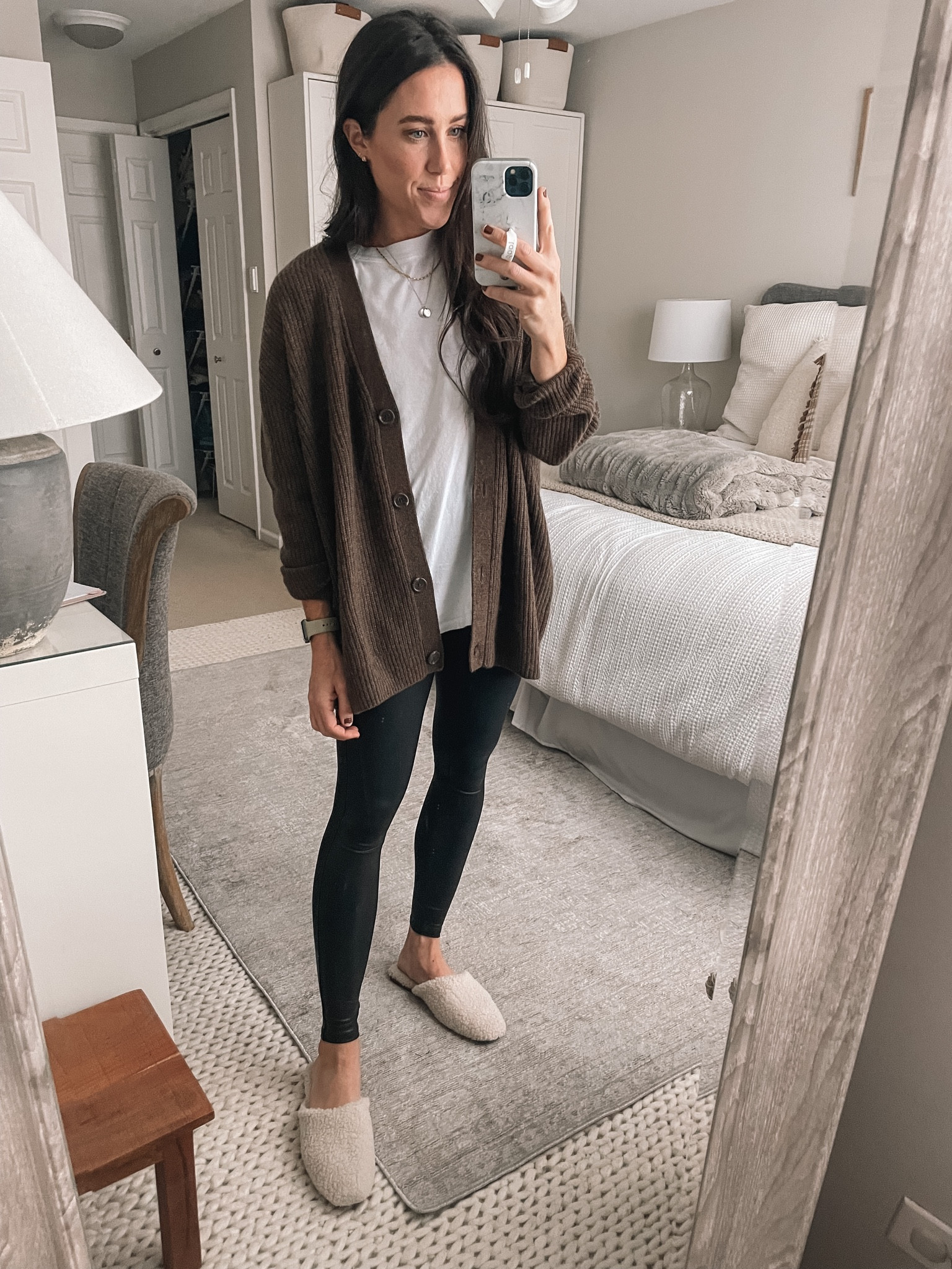 11.10.22
Quince Cashmere Cardigan, Spanx Faux Leather Leggings 

#LTKstyletip #LTKSeasonal