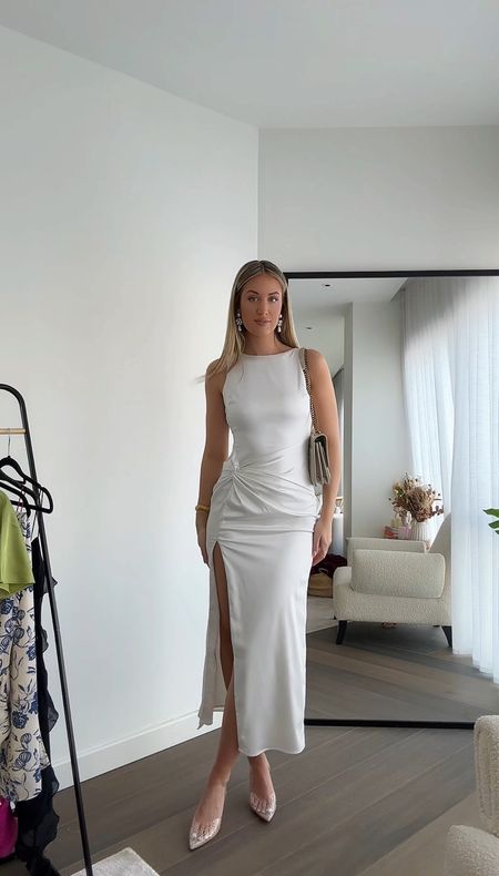 Help me pick a dress for the LTK Gala wearing Abercrombie! ad 
1st dress - white satin dress (wearing a size XS regular length) 
2nd dress - the most gorgeous maxi backless dress, perfect for a wedding or on holiday (wearing a size XS Tall) 
3rd dress - the perfect LBD! (Wearing a size XS)
4th dress - also comes in pink!! (Wearing an XS Tall) 


#LTKparties #LTKeurope #LTKGala