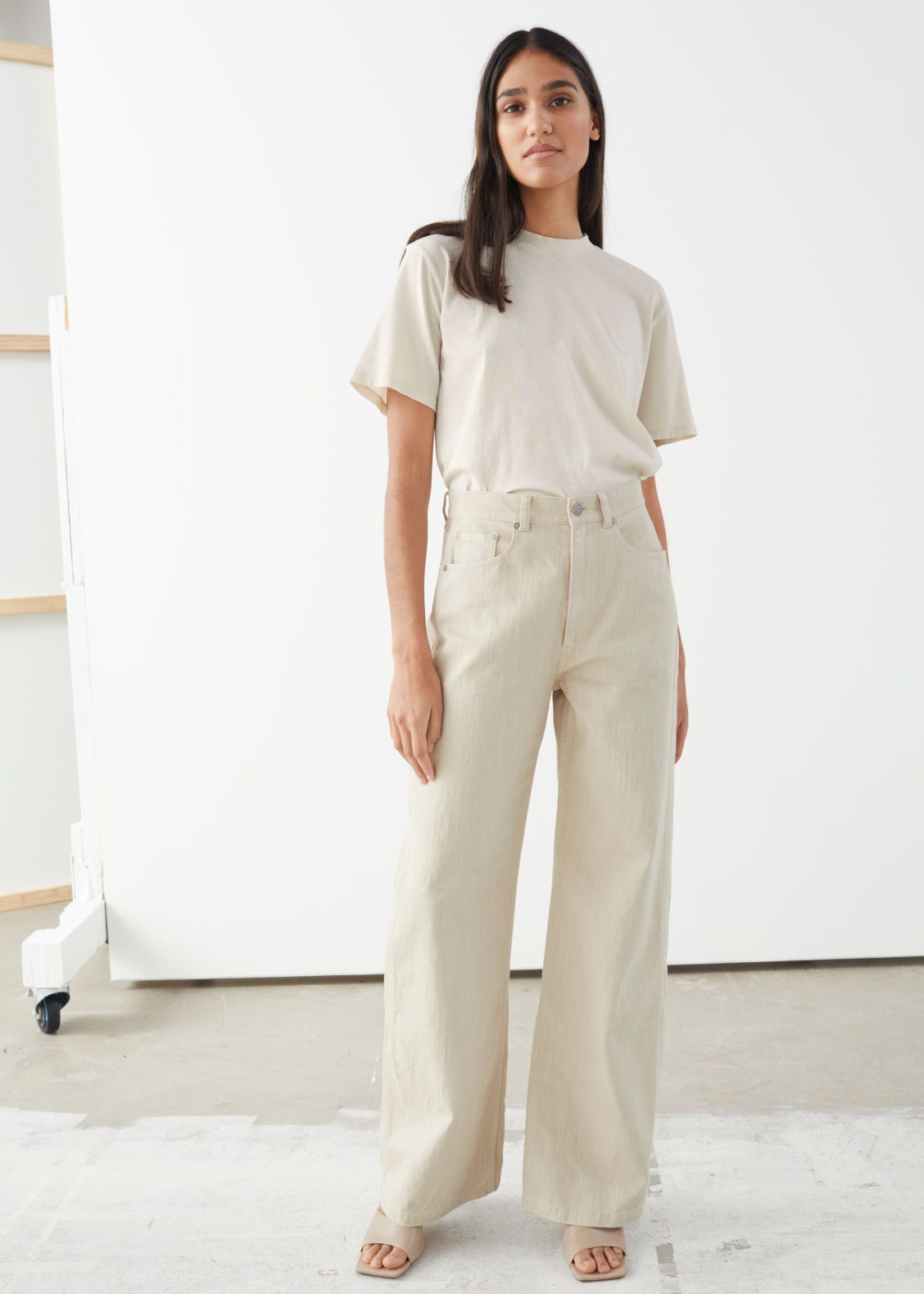 Wide Leg Woven Cotton Trousers | & Other Stories (EU + UK)