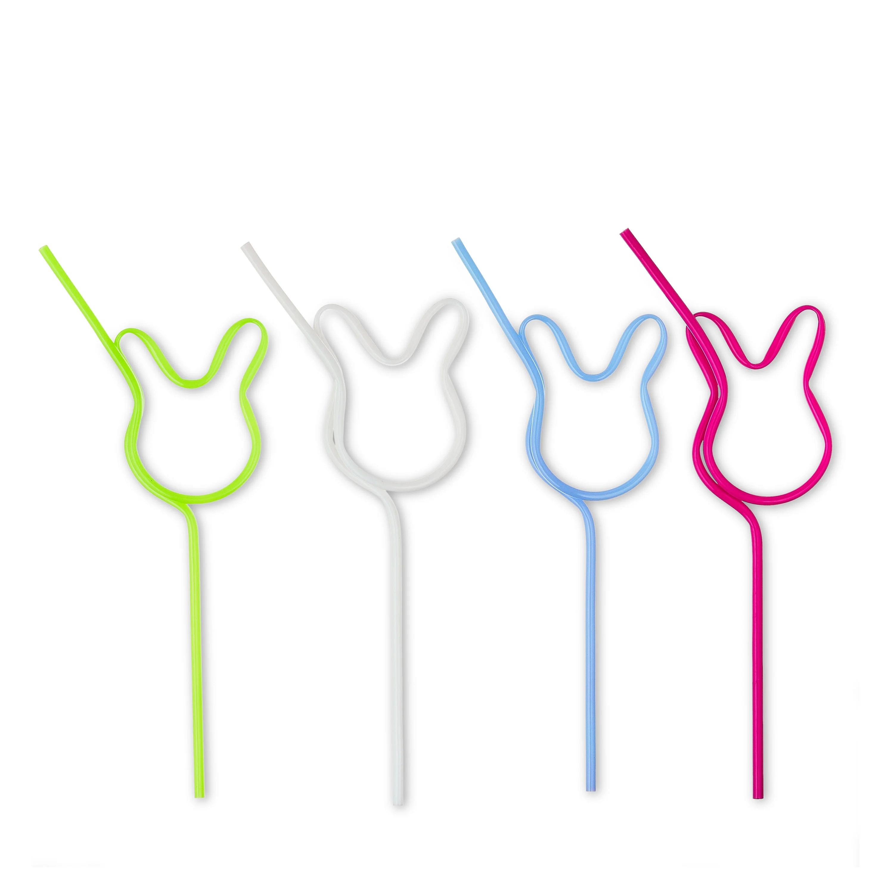Easter Color-Changing Bunny Straws, 4 Count, by Way To Celebrate | Walmart (US)