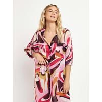 River Island Oversized Beach Shirt - Pink | Very (UK)