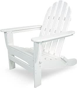 POLYWOOD AD5030WH Classic Folding Adirondack Chair, White 35.7 x 29 x 35.7 inches | Amazon (US)