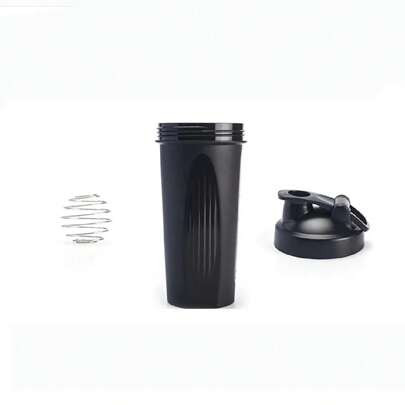 1pc Plastic Shake Cup In Stock Supply Plastic Creative Sports Fitness Drinking Cup Milk Shake Protein Powder Mixing Cup | SHEIN