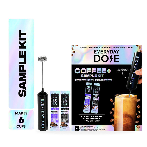 Everyday Dose Functional Coffee Sample Kit, Energy, Focus, Jitter Free | Instacart