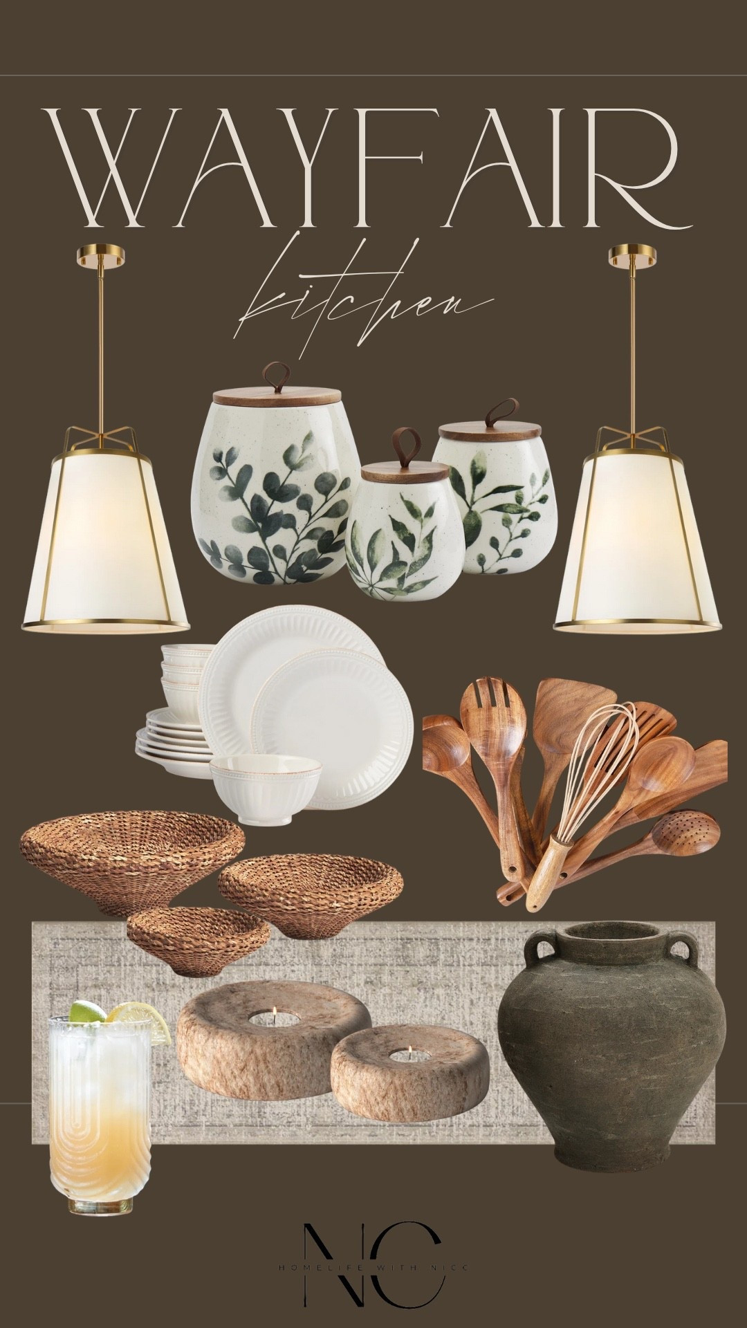 Wayfair Kitchen decor! I’ve been feeling like a little kitchen refresh lately so I put this mood board together of kitchen decor I’d use in my own kitchen 🥰 Are yall redecorating any spaces right now? What would you like to see??

#LTKdayinmylife #LTKSaleAlert #LTKHome