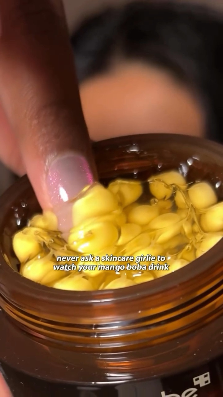 never leave your mango boba drink with a skincare girlie  @medicube_global_official #skincaretips #kbeauty #beautyhacks #stupid #medicube #skincarehacks #beautyreview #brownskinbeauty #kbeauty #koreanskincareroutine