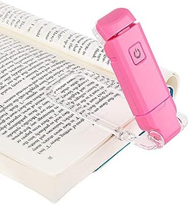 DEWENWILS USB Rechargeable Book Reading Light, Warm White, Brightness Adjustable, LED Clip on Boo... | Amazon (US)