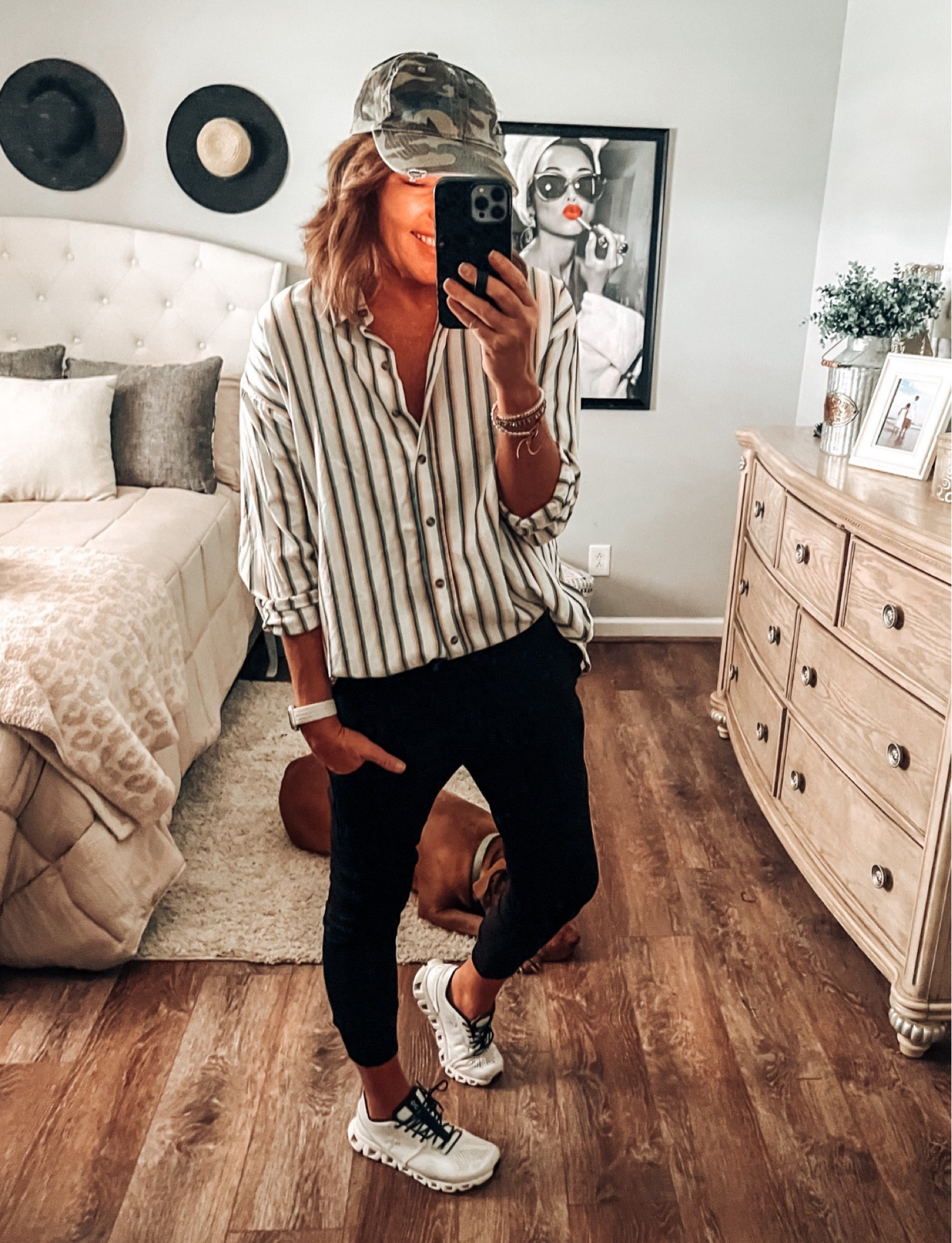 Casual jogger everyday outfit. Button down shirt from Target, ON sneakers, camo cap

Casual outfit, everyday outfit, weekend outfit, comfy outfit, joggers outfit, target style, target finds, target, over 40 style

#LTKsalealert #LTKshoecrush #LTKunder50

#LTKFindsUnder50 #LTKShoeCrush #LTKSaleAlert
