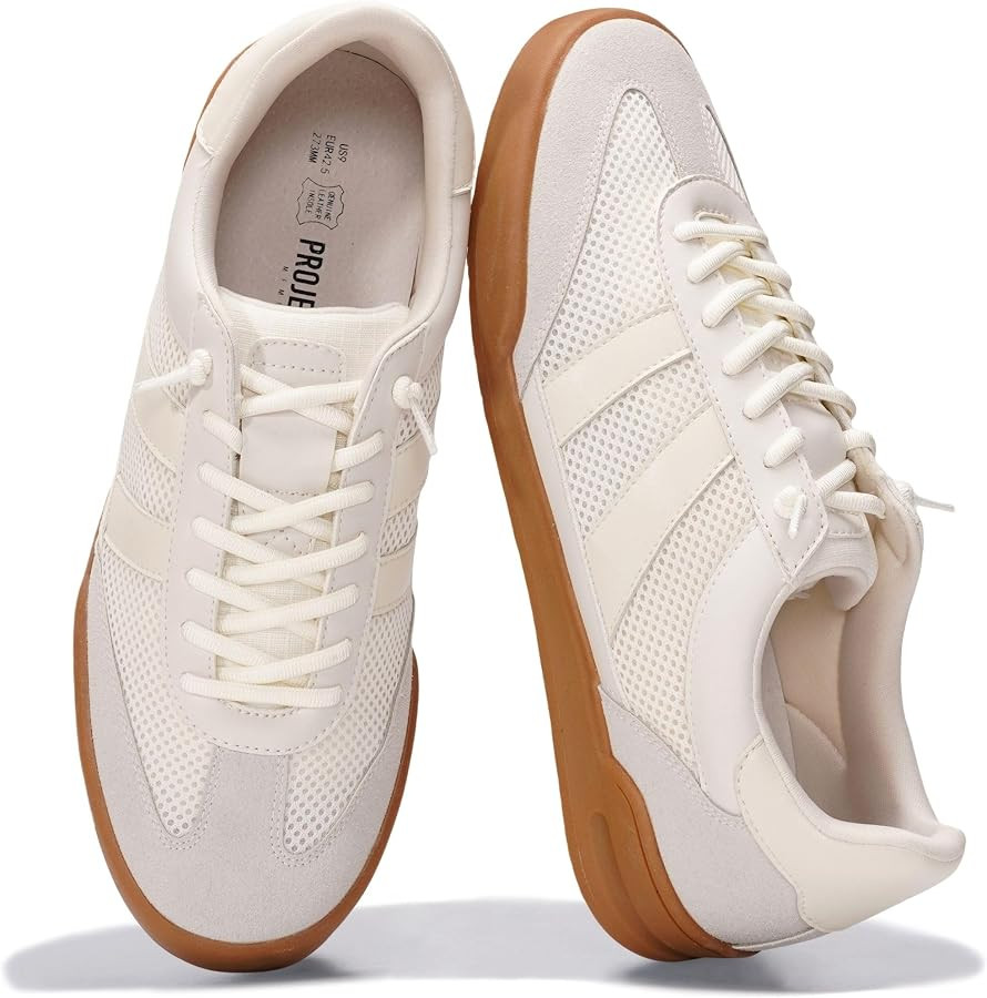 Project Cloud Sneakers for Men - 100% Genuine Leather Mens Casual Shoes Memory Foam Insole Mens S... | Amazon (US)