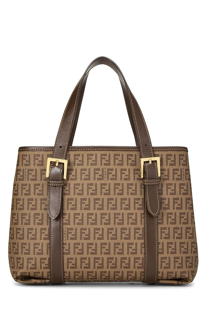 Amazon.com: Fendi, Pre-Loved Brown Zucchino Coated Canvas Handbag Small, Brown : Luxury Stores | Amazon (US)