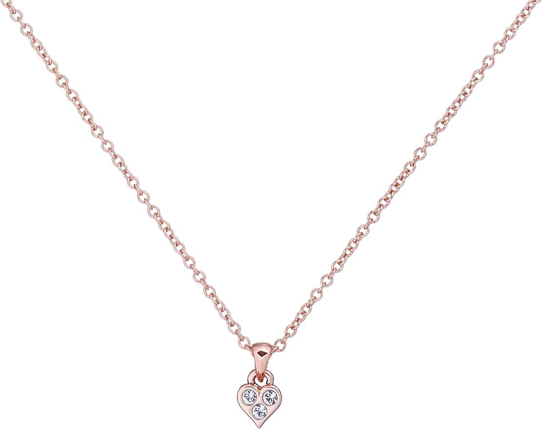 Ted Baker Neeno Nano Heart Pendant - Rose Gold or Silver Tone/Crystal Options | Amazon (US)