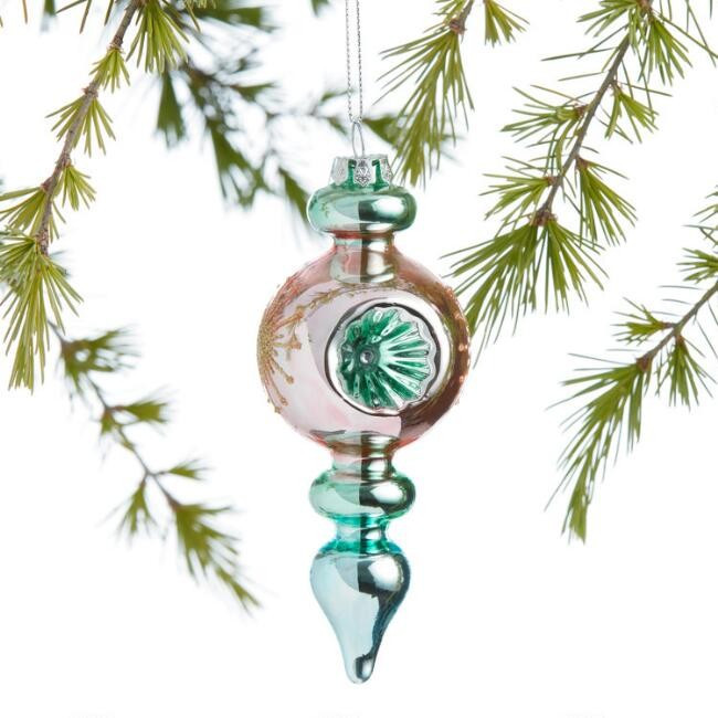 Glass Vintage Finial Ornament | World Market